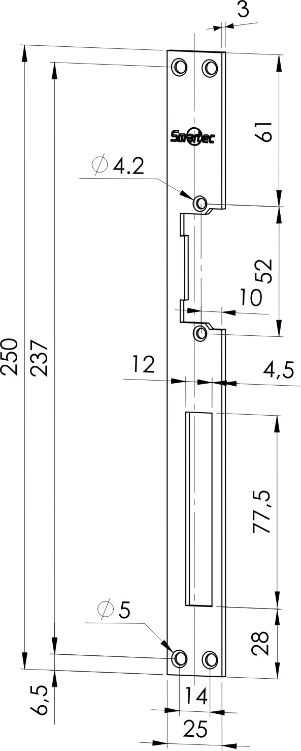 Smartec ST-SL102SP Запорная планка