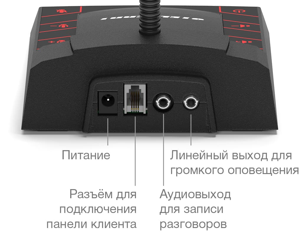 Переговорное устройство клиент-кассир STELBERRY S-500