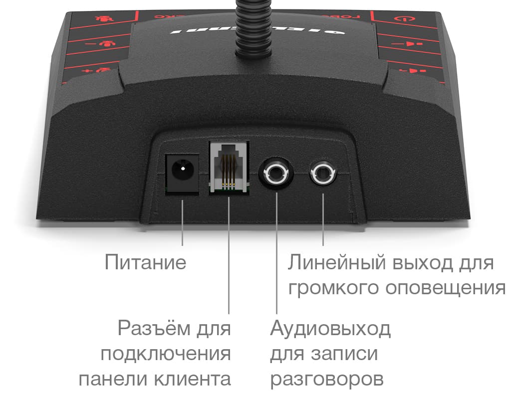 Дуплексное переговорное устройство клиент-кассир STELBERRY S-510