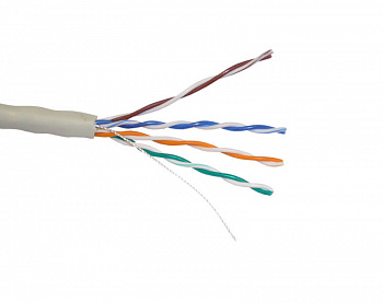 Skynet Light UTP4 cat.5е, одножильный, 305м, Cu, Проходит Fluke тест, серый