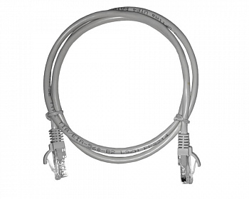 Netko Патч-корд UTP4 cat 5e, 1,0м, ВС, LSZH, серый, литой коннектор Optima (упак 10)