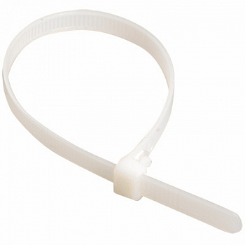 Хомут нейлоновый 200х3,6 бесцветный (100 шт)