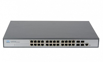 GIGALINK GL-SW-G204-24P Управляемый L2 PoE коммутатор 24 Base-T 1000Mb/s портов (802.3af/at)