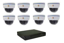 HUNTER IP KIT-8/73 Комплект видеонаблюдения на 8 камер 1Mp