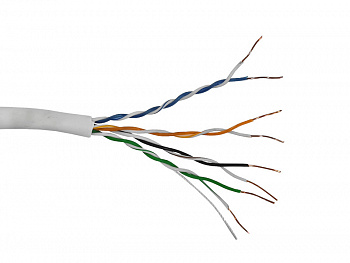 Netko Кабель UTP4 cat.5е, одножильный, 305м, Cu, нг(А)-LSLTx, Проходит Fluke тест, светло-серый Gold