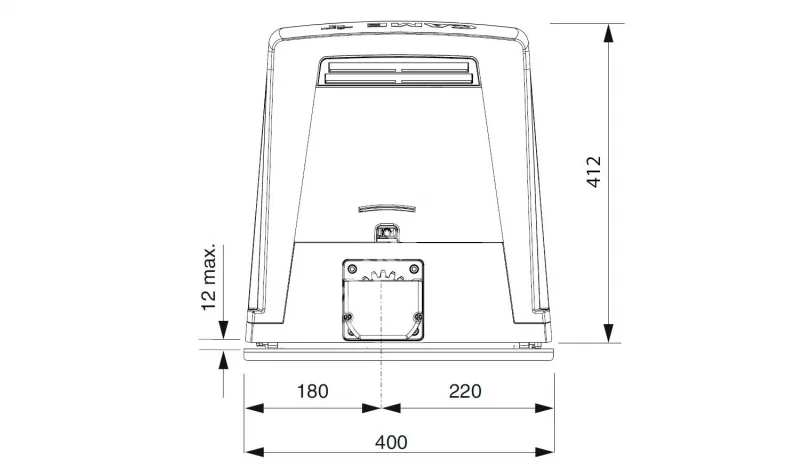 CAME BKV15AGS Привод для откатных ворот