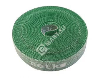 Netko Лента-липучка многоразовая 14,5мм*3м, с насечками для отрыва (каждые 2 см), зеленая Optima