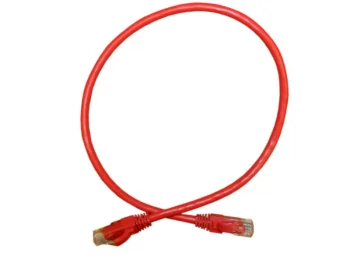 Netko Патч-корд UTP4 cat.6a, 1.0м, литой коннектор, красный, CKC