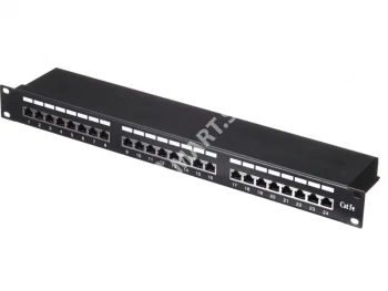 Netko Патч-панель FTP, 19", 24 порта RJ45, cat.5е, 1U, Krone Type