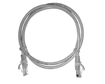 Netko Патч-корд UTP4 cat 5e, 1,0м, ВС, LSZH, серый, литой коннектор Optima (упак 10)