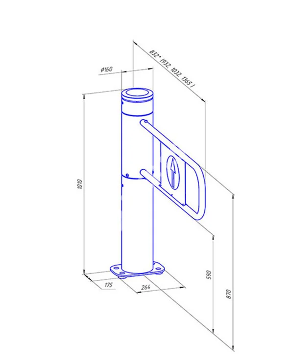 Ростов-Дон К160 НЕРЖ Калитка уличный вариант (без дуги)