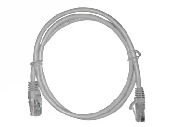 Netko Патч-корд UTP4 cat.5е, 1.0м, CCA, LSZH, серый, литой коннектор Optima