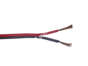 Netko Кабель акустический 2*0.50мм2 (28*0.15мм) CCA, 100м, пластиковая катушка, черный/красный