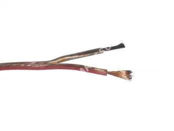 Netko Кабель акустический 2*0.50мм2 (28*0.15мм) CCA, 100м, пластиковая катушка, прозрачный Optima