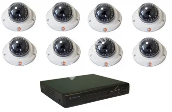 Hunter IP KIT-8/72 Комплект видеонаблюдения на 8 камер 1,3Mp PoE